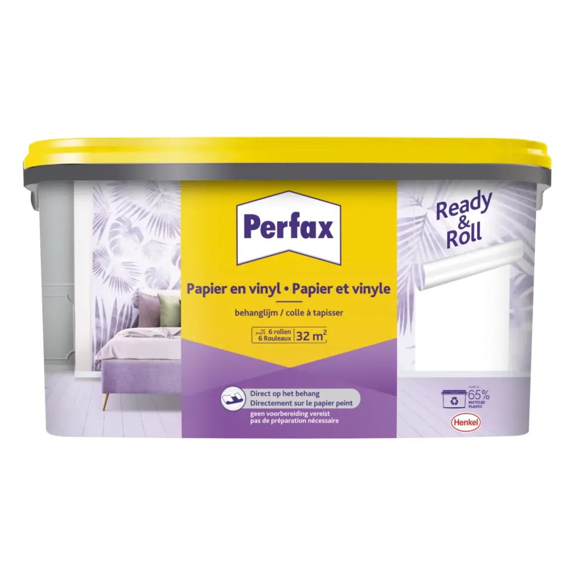 Perfax Behanglijm Ready&Roll Papier En Vinyl 4,5Kg