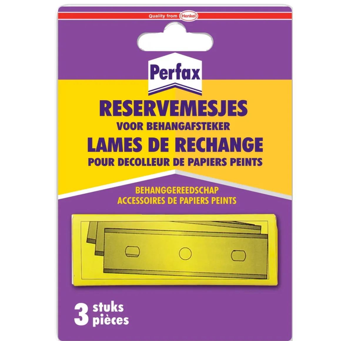 Perfax Reservemessen Behangverwijderaar 3 Stuks