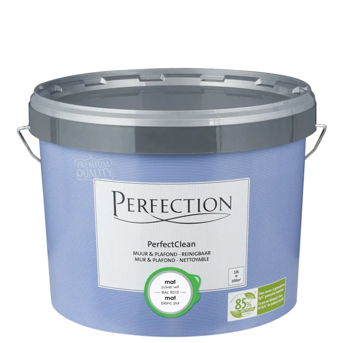 Perfection Muurverf Perfectclean Muur & Plafond Mat Ral9010 10L