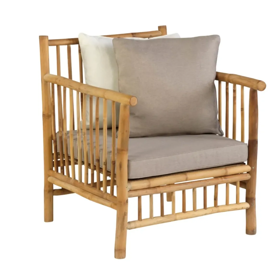 Persoon Exotan Bamboe Loungeset - Natural Finish