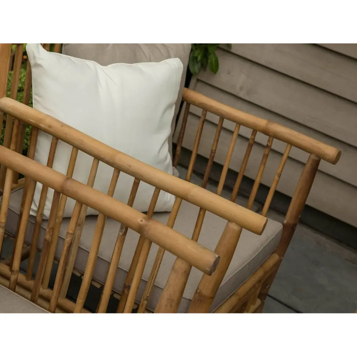 Persoon Exotan Bamboe Loungeset - Natural Finish