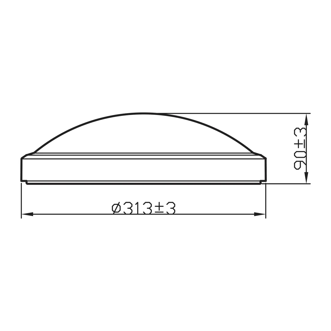 Philips Plafondlamp Doris Zwart O31,3Cm 17W