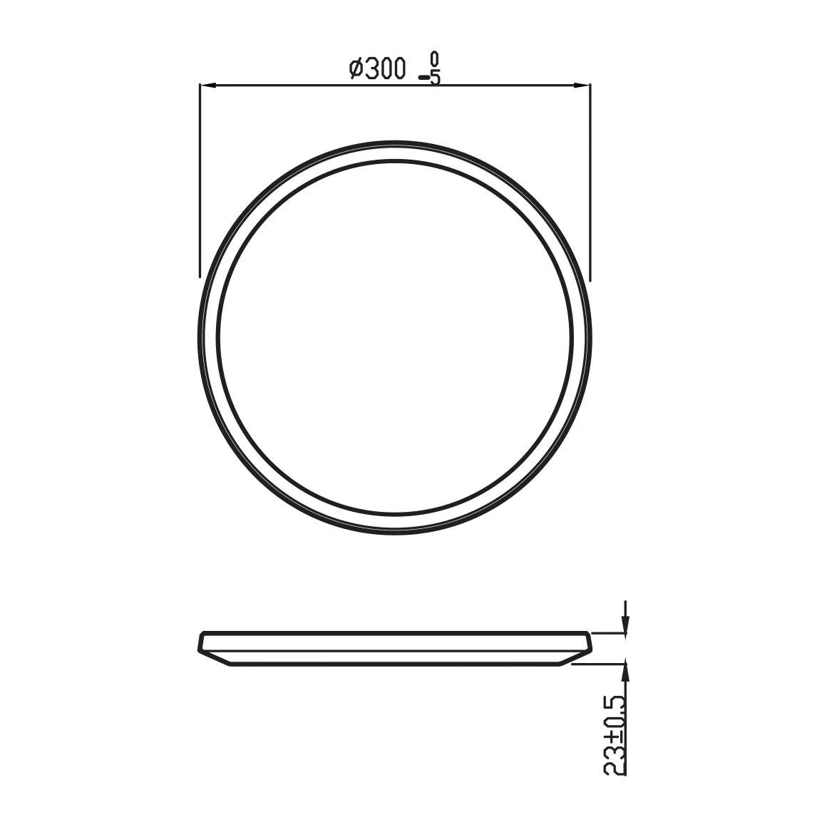 Philips Plafondlamp Superslim Zwart O30Cm 18W