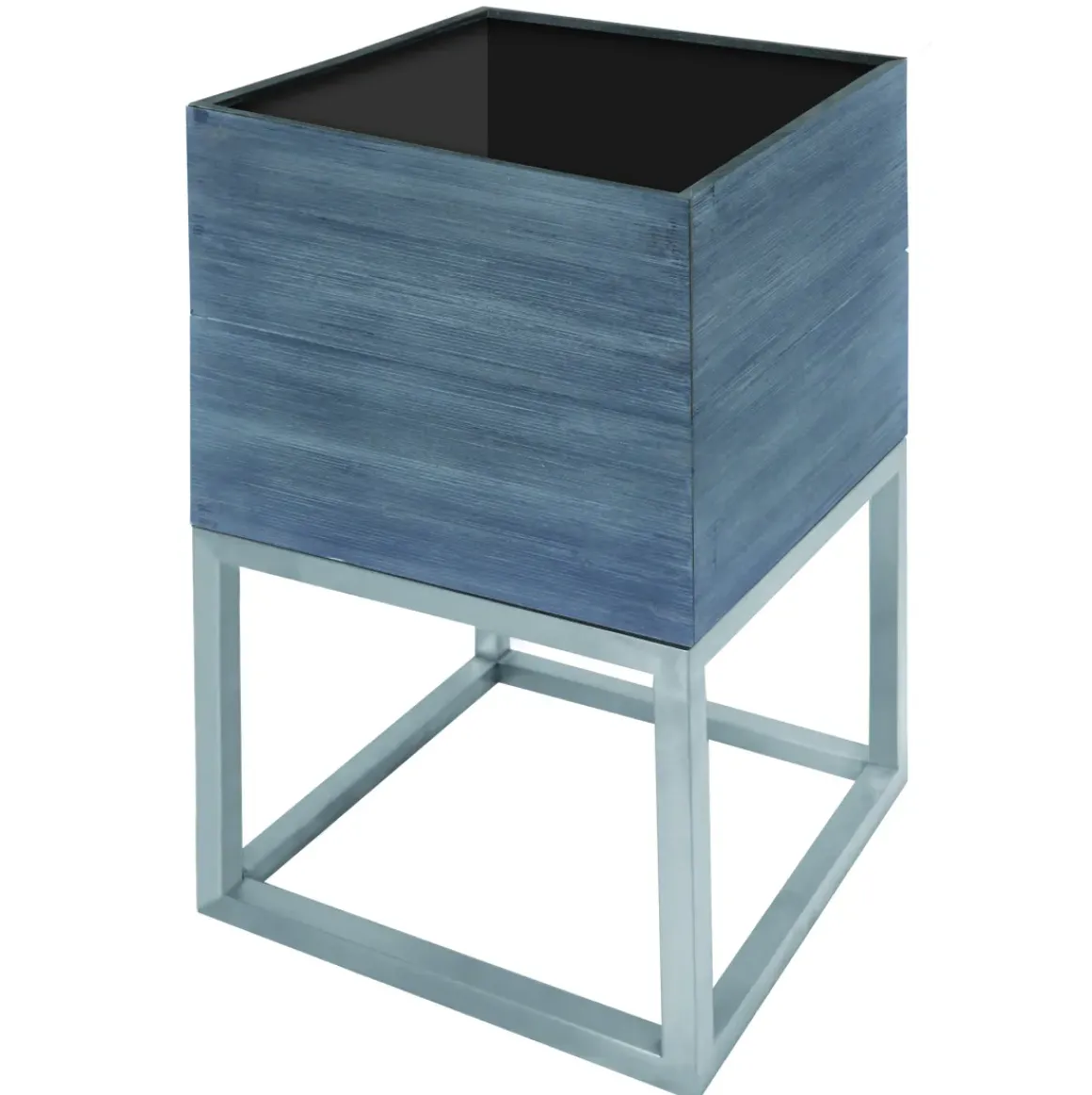 Plantenbak Acaciahout Vierkant 35X35Cm Grijs Geborsteld