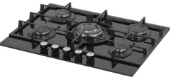 Plaque De Cuisson A Gaz Electrum Sur Verre Ps 7051 Cr
