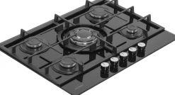 Plaque De Cuisson A Gaz Electrum Sur Verre Ps 7051 Cr