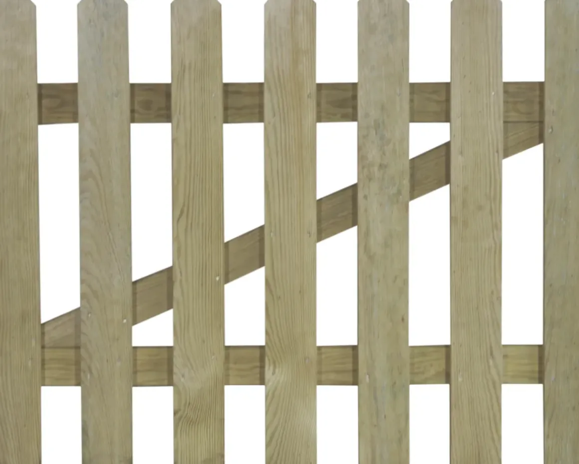 Poort Campagne Natuurlijk Hout 80X100Cm