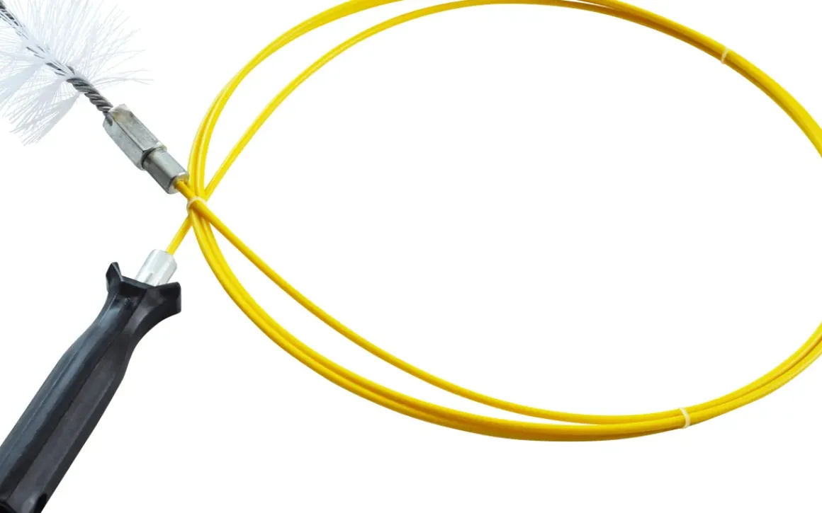 Practo Veegset Voor Pelletkachel Borstel + Soepele Stok Glasvezel O8Cm 3M