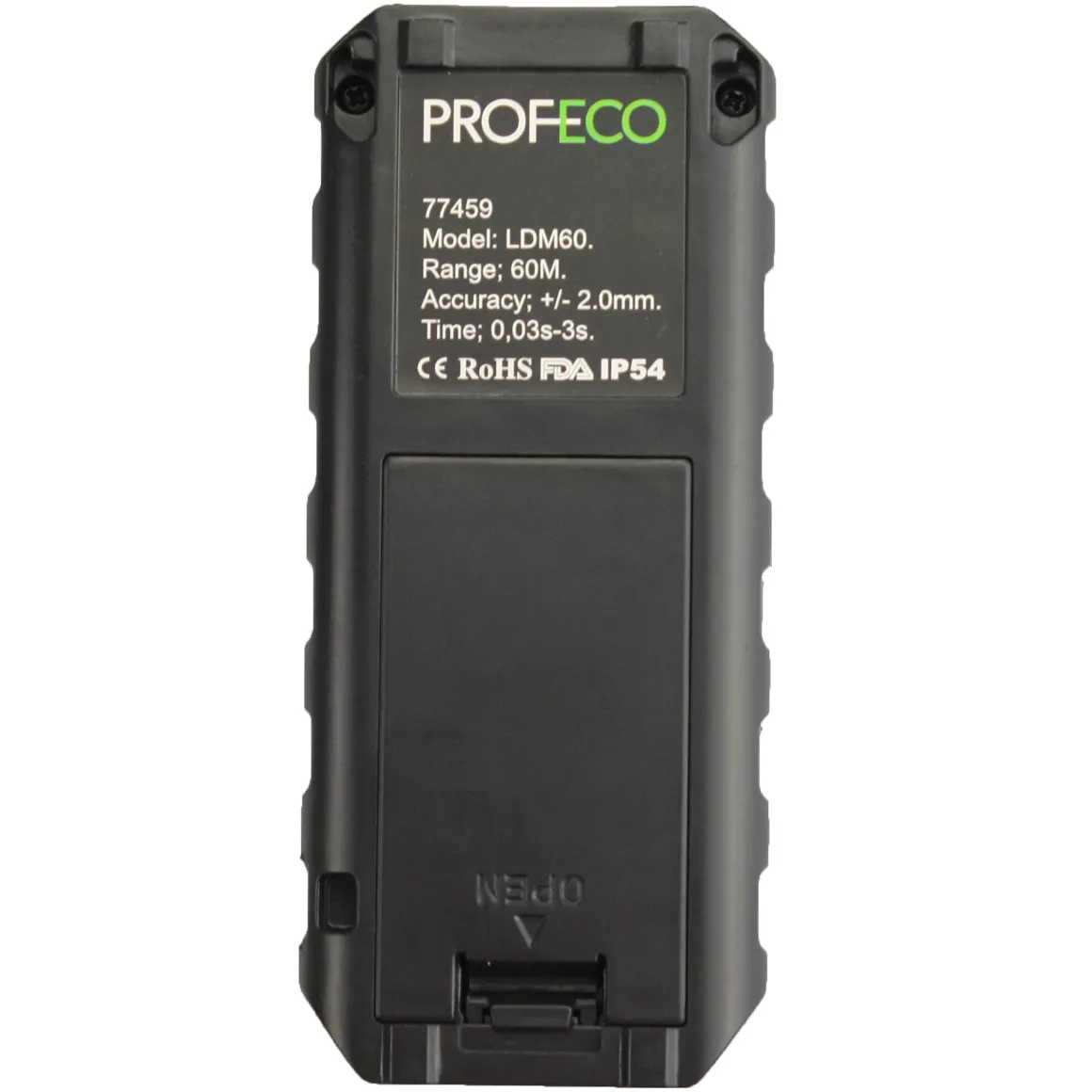 Profeco Laser Afstandsmeter 60 Meter - Incl. Hoes En Batterijen
