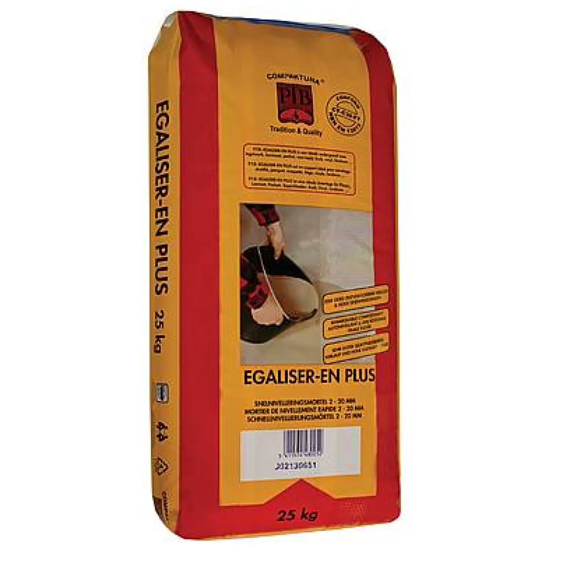 Ptb Snelnivelleringsmortel 'Egaliser-En-Plus' 25 Kg
