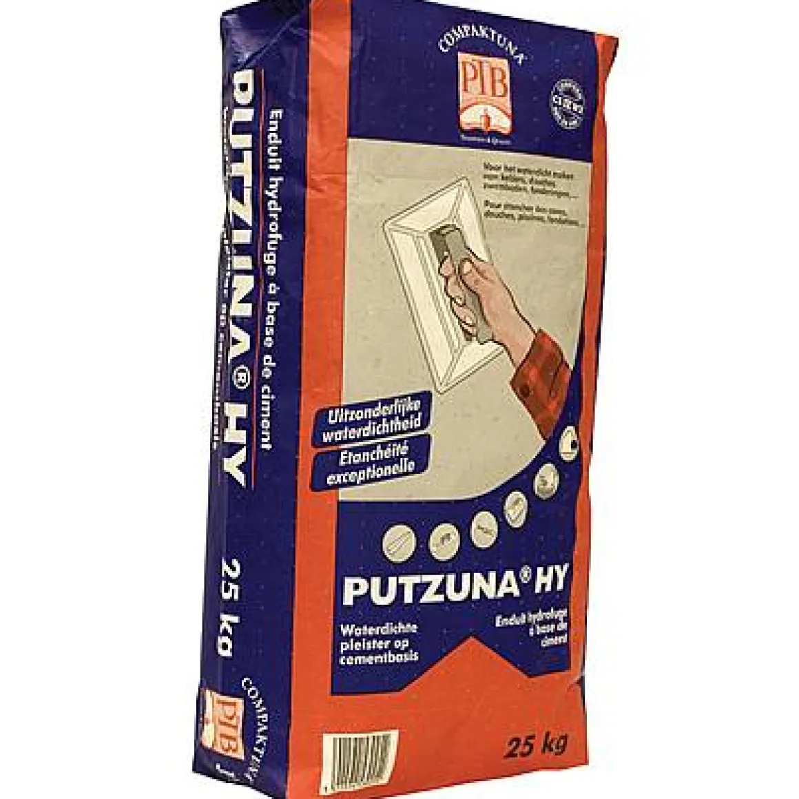 Ptb Waterdichte Bescherming 'Putzuna Type' 25 Kg