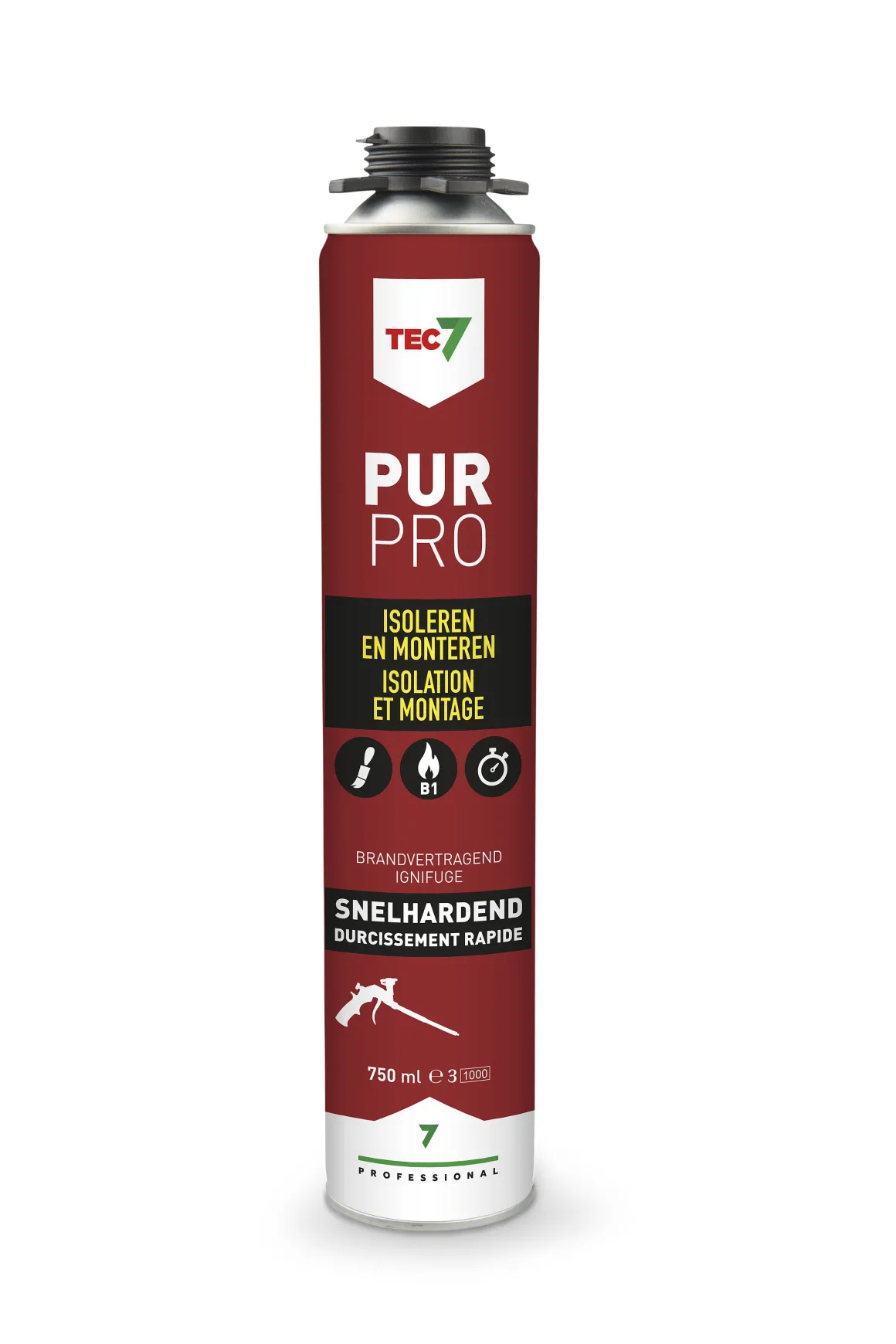 Pur Pro Isolatie- En Montageschuim -Aerosol 750Ml