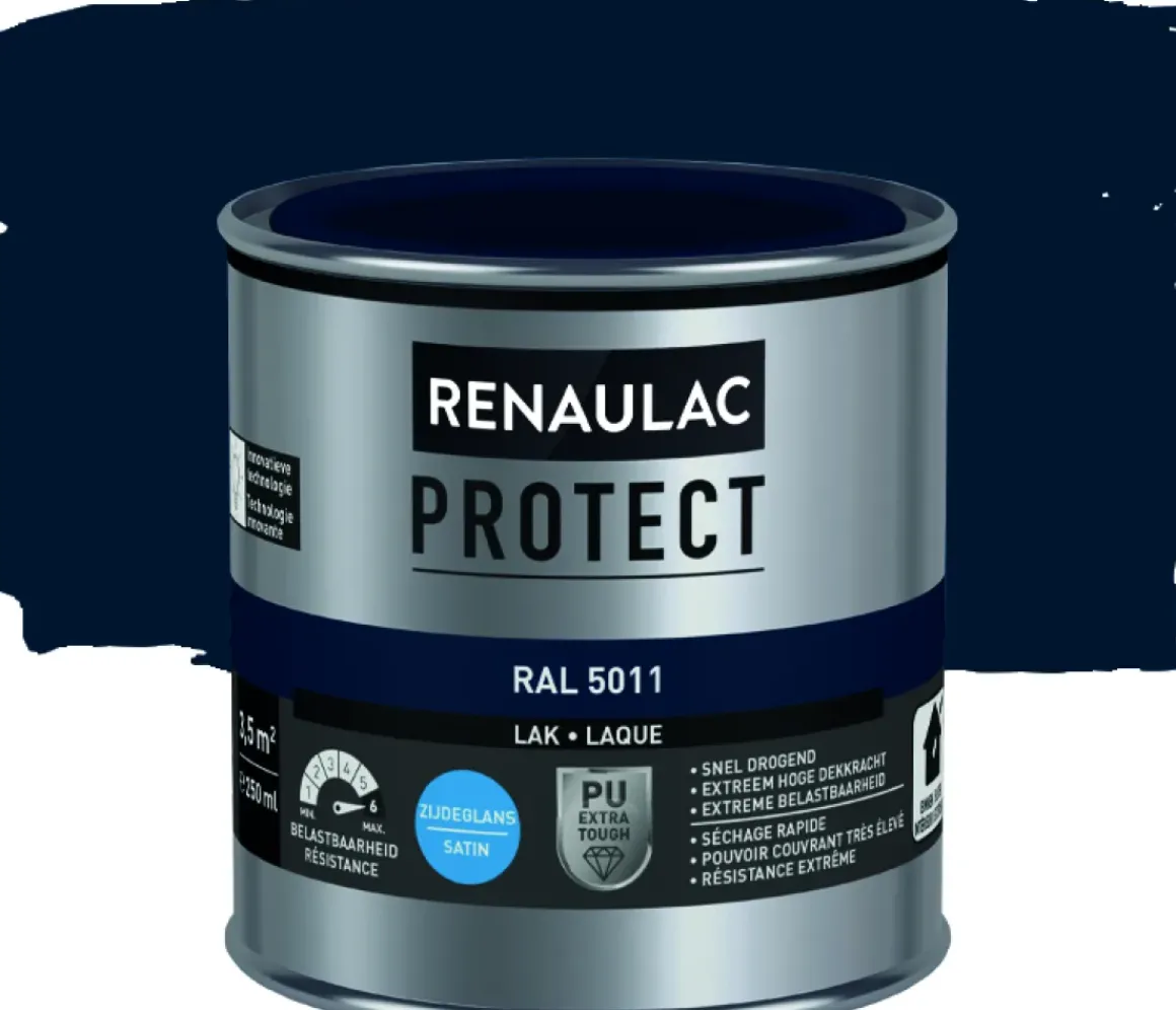 Renaulac Lak Protect Ral5011 Zijdeglans 250Ml