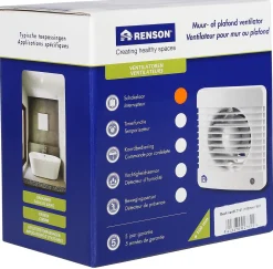 Renson Badkamerventilator 7101 O100Mm Wit