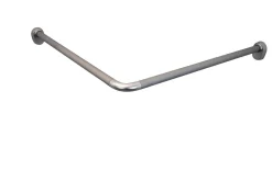 Ridder Universele Hoekdouchegordijnrail O25Mm Mat Zilver Aluminium