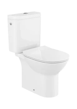 Roca Duoblok Toilet Athena I Pk Afvoer I Soft-Close Toiletzitting Wit