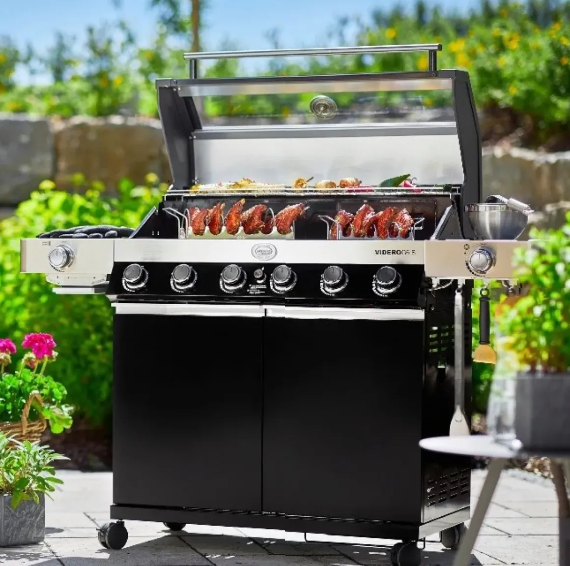 Rosle Gasbarbecue Videro G6-S Vario 30Mbar 110,5X65,5X65,5Cm