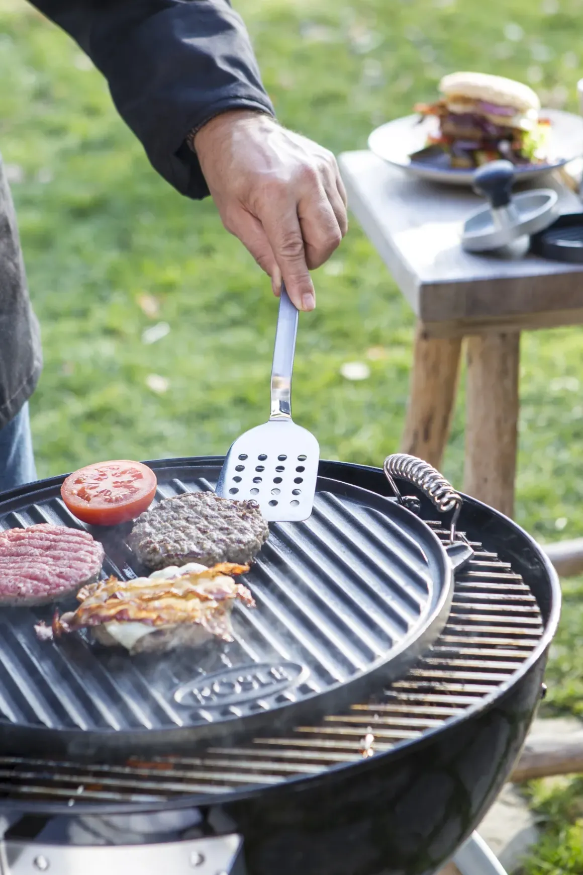 Rosle Houtskoolbarbecue No. 1 Sport F50 + Beschermhoes 69,5X67X99Cm