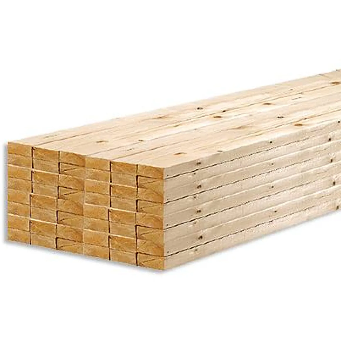Ruw Hout Witte Noorse Den 210 X 4,8 X 2,2 Cm - 10 Stuks