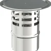 Saninstal Regenkap Voor Pelletkachel Rvs O80Mm