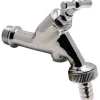 Sanivesk Tapkraan Met Beluchter, Krukbediening En Slangwartel Chroom ( Buitendraad X Buitendraad ) 1/2" X 3/4"