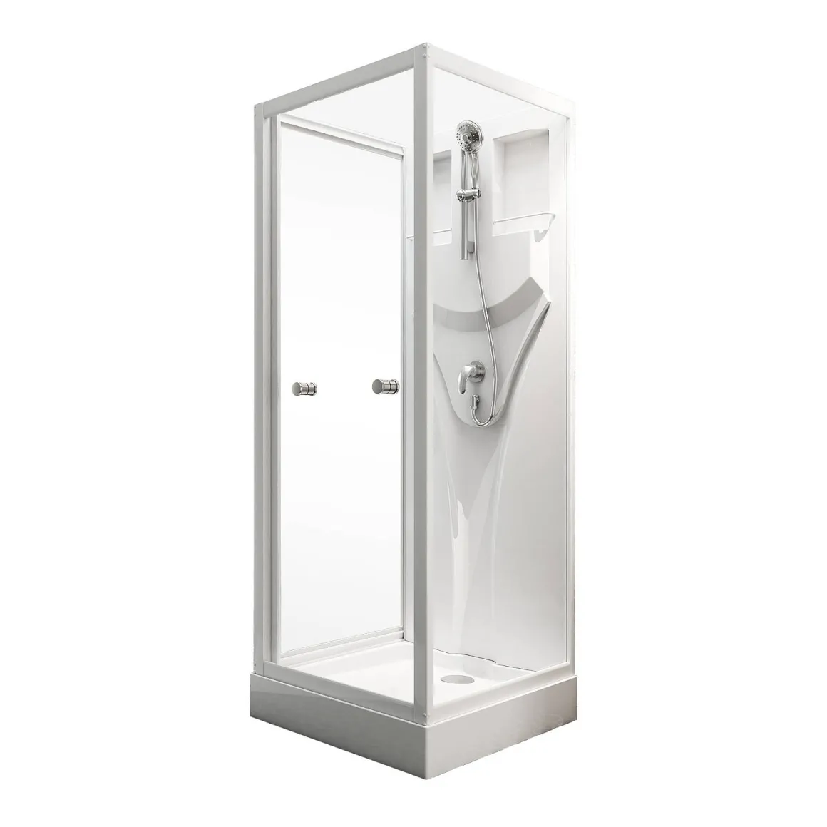 Schulte Complete Cabine - 80X80X190 - Wit -Helder - Juist
