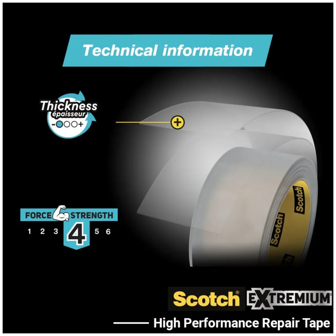 Scotch™ Extremium Transparant Uv-Bestendig Niet Vergelend Tape 25Mx48Mm