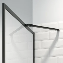 Sealskin Contour Inloopdouche Type A3 118X200Cm Zwart| 6Mm Helder Veiligheidsglas