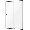 Sealskin Contour Schuifdeur Voor Nis 140Cm, 200Cm Hoog |Zwart 6Mm Helder Veiligheidsglas