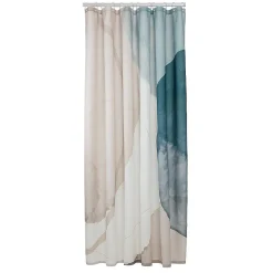 Sealskin Douchegordijn Earth 180X200Cm Polyester Donkergroen/ Off-White