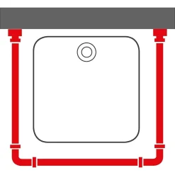 Sealskin Easy Roll Douchegordijnstangset 90X90X90Cm Zwart