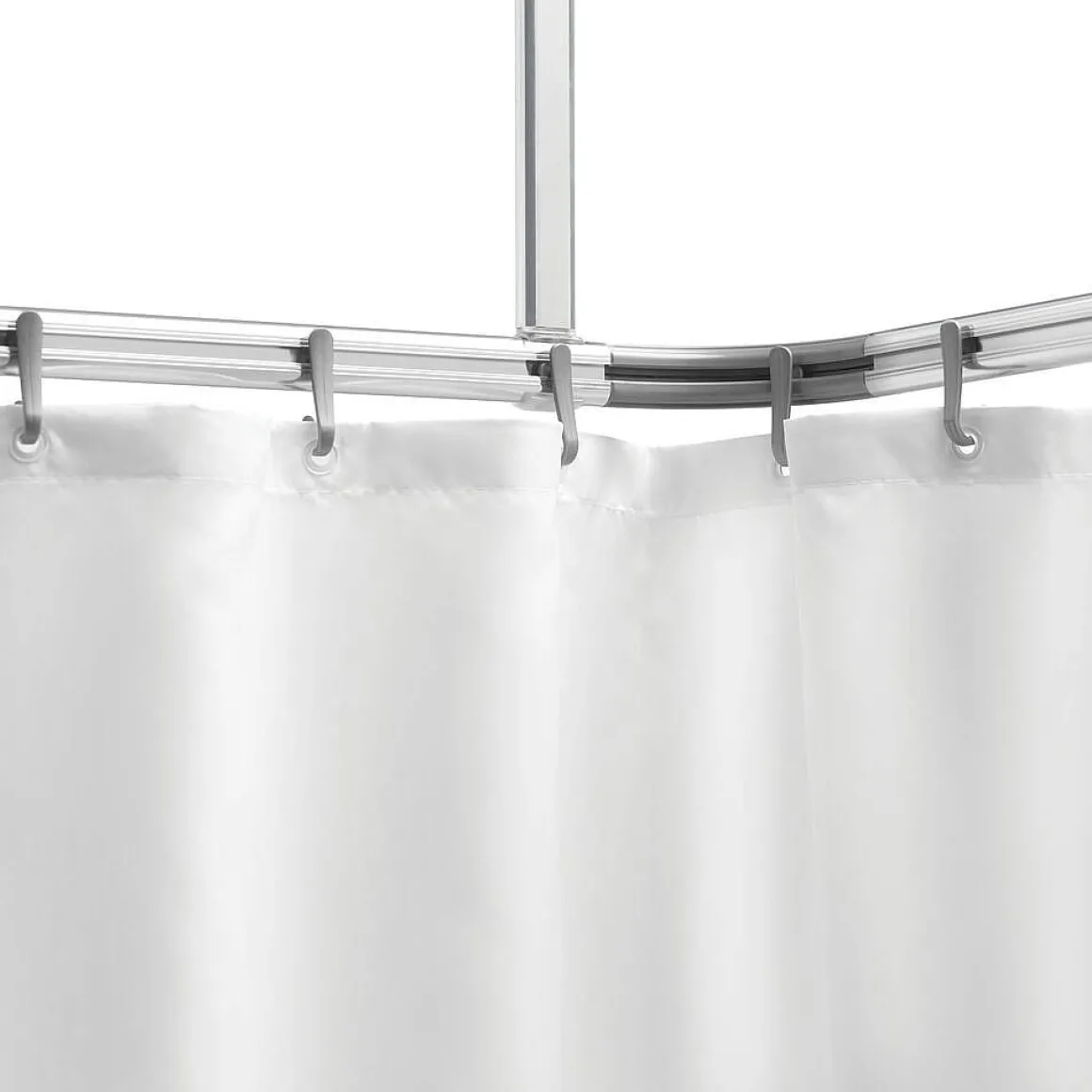Sealskin Easy Roll Douchegordijnstangset 90X90X90Cm Mat Aluminium