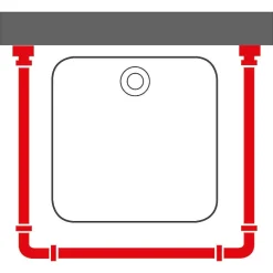 Sealskin Easy Roll Douchegordijnstangset 90X90X90Cm Wit