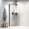 Sealskin Hooked Inloopdouche Type A3 140X200Cm| 6Mm Helder Veiligheidsglas Met Antikalklaag Matzwart