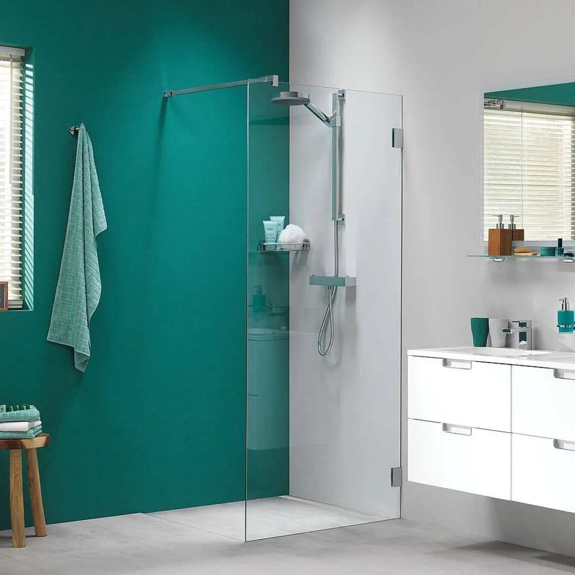 Sealskin I Am Douchewand Walk In Type A3 (Divider) 98Cm Chroom/Zilver Hoogglans | 8Mm Helder Veiligheidsglas + Antikalk