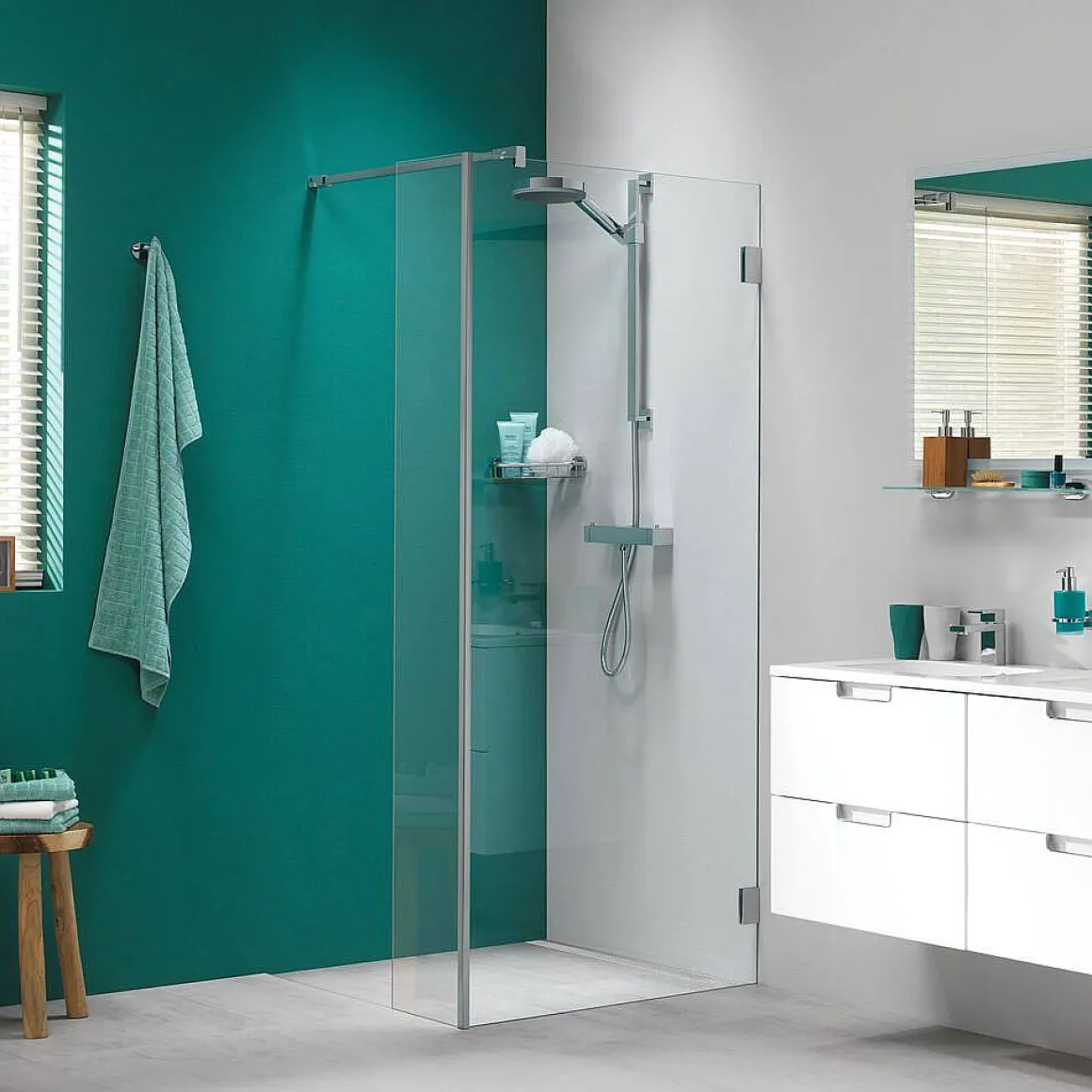 Sealskin I Am Douchewand Walk In Type A1 (Alleen Vast Deel) 300Mm Rvs (Look) | 8Mm Helder Veiligheidsglas + Antikalk