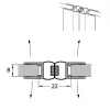 Sealskin Magneetprofiel Tms-003 2010 Hg T.B.V. Aanslagzijde 180 Graden Draaideur 6-8Mm Transparant