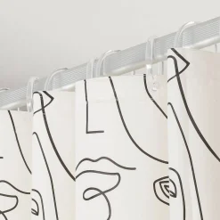 Sealskin Mind Douchegordijn 180X200 Cm Peva Zwart / Wit