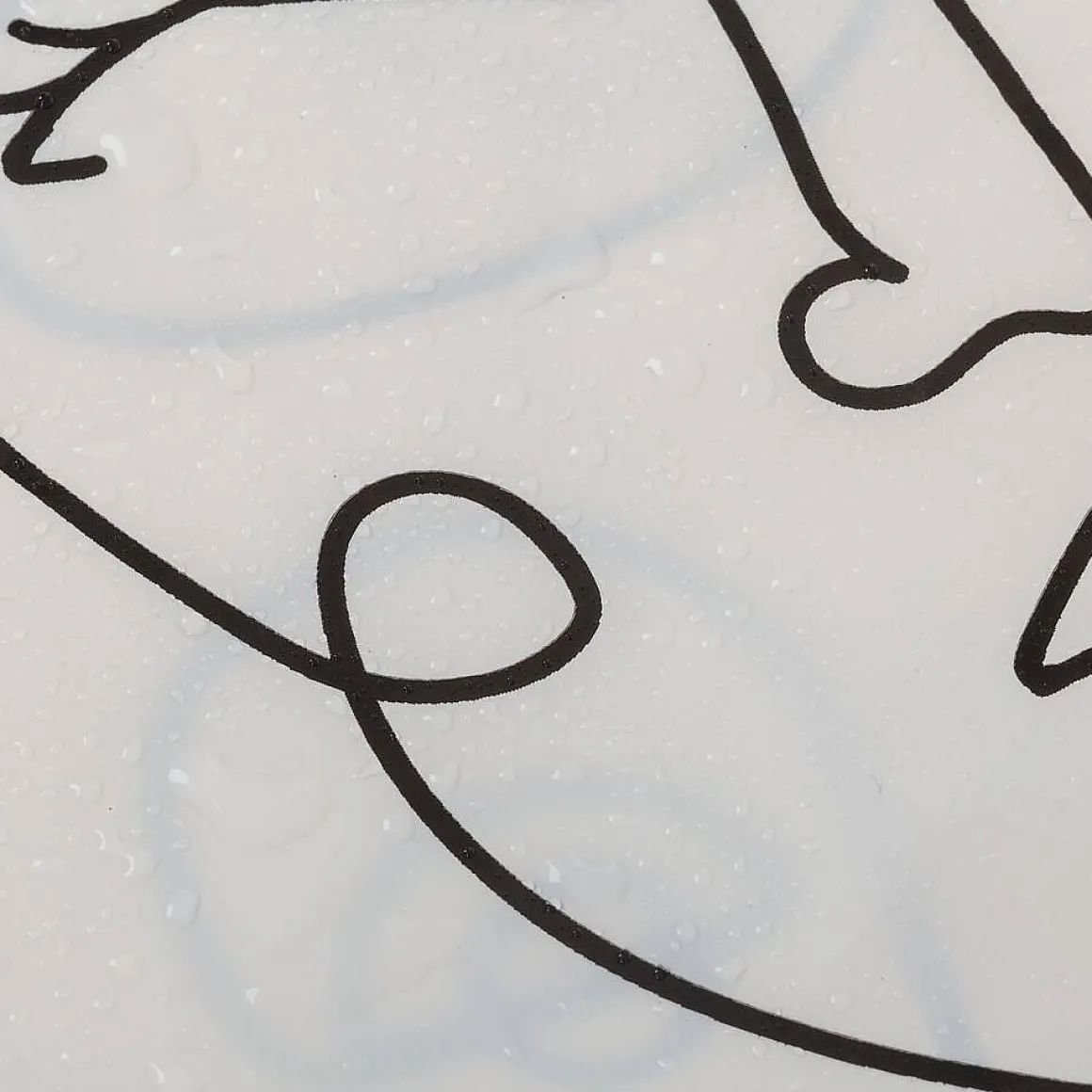 Sealskin Mind Douchegordijn 180X200 Cm Peva Zwart / Wit