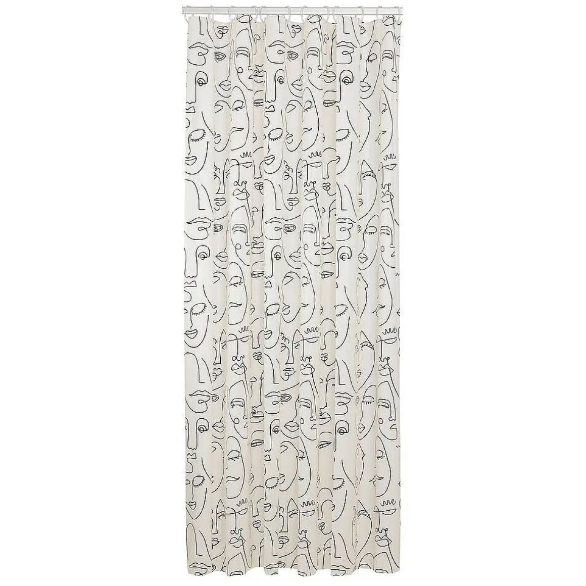 Sealskin Mind Douchegordijn 180X200 Cm Peva Zwart / Wit