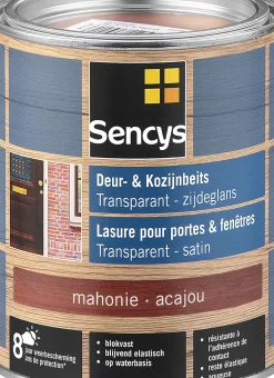 Sencys Beits Ramen En Deuren Semi-Transparant Zijdeglans Mahonie 0,75L