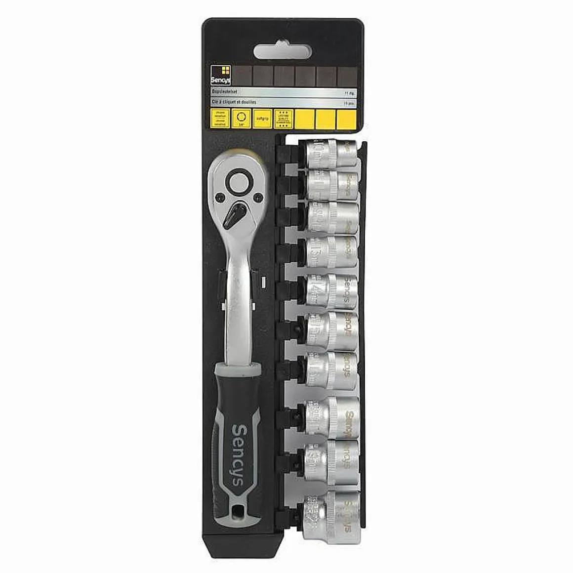 Sencys Dopsleutelset – 11 Stuks