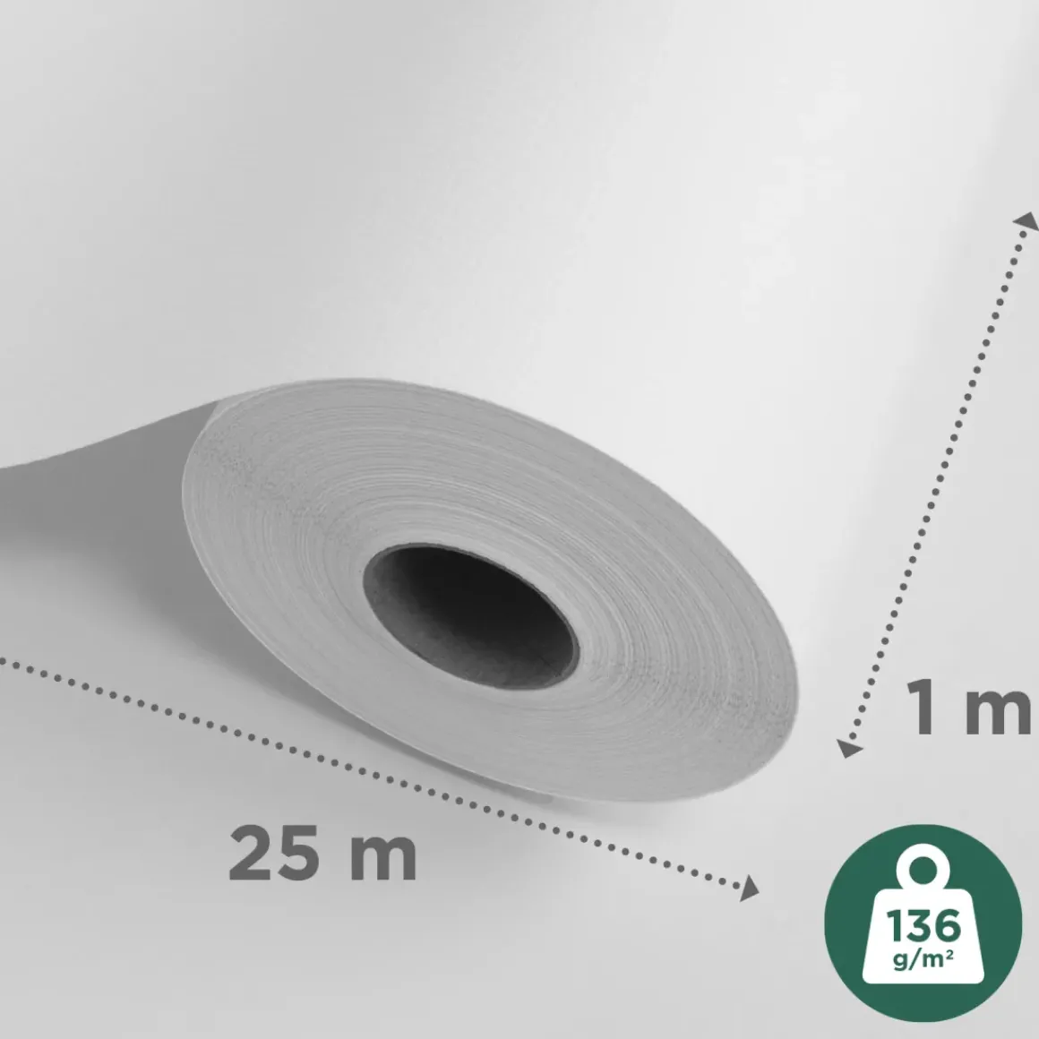Sencys Glasweefselbehang Ruit Klein 25M 136Gram