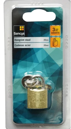 Sencys Hangslot Staal 20Mm