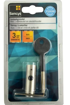 Sencys Omkeerbaar Insteekslot M294 Vermessingd Staal 110X50Mm