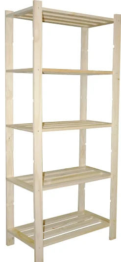 Sencys Opbergrek Met 5 Legplanken Hout 170X75X40Cm