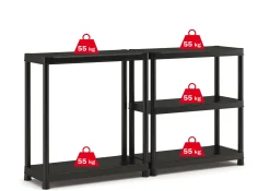 Sencys Opbergrek Pvc Zwart 40 X 90 X 182 Cm