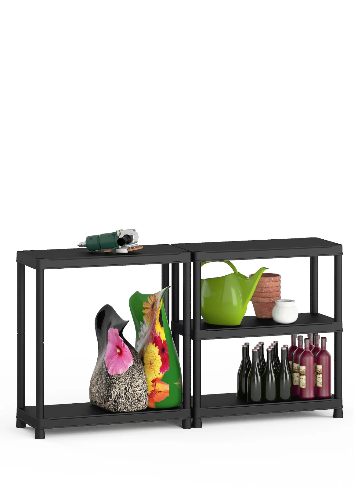 Sencys Opbergrek Pvc Zwart 40 X 90 X 182 Cm