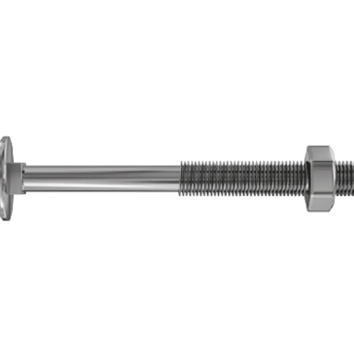 Sencys Platte Kop Bout Gegalvaniseerd Staal M8 X 100 Mm - 4 Stuks