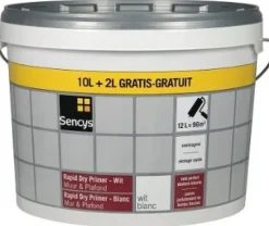 Sencys Primer Muur En Plafond 'Rapid Dry' Wit 12 L